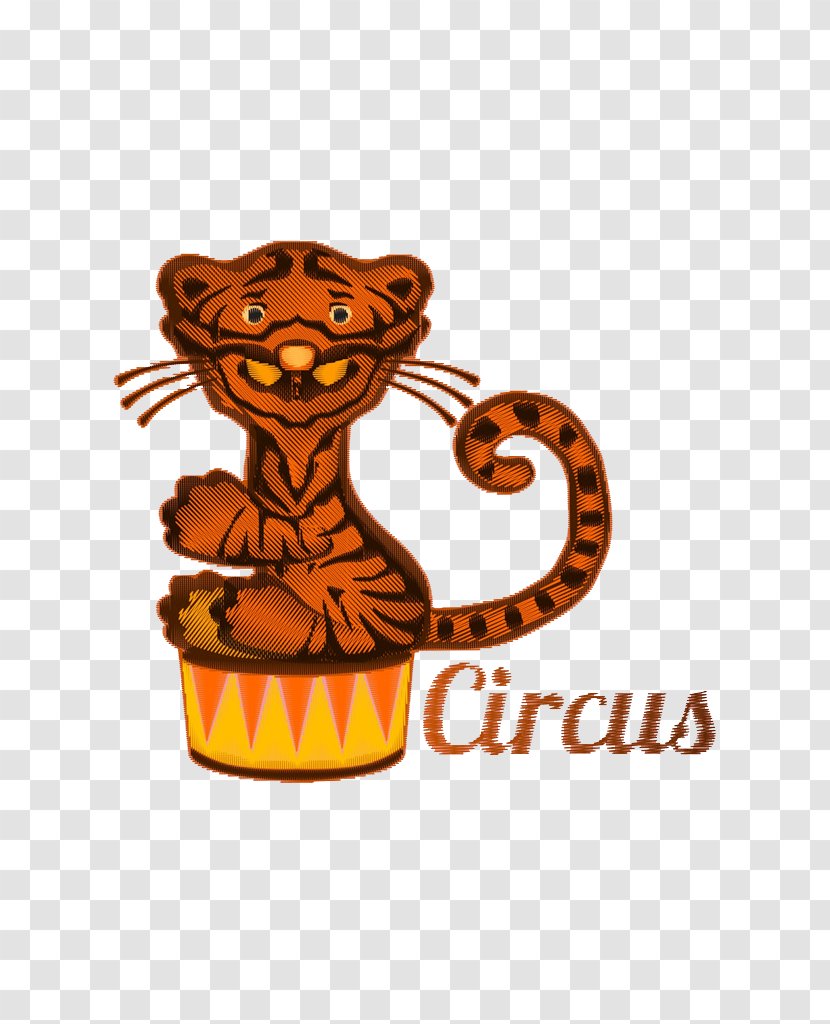 Tiger Cartoon Illustration - Food - Cute Little Transparent PNG