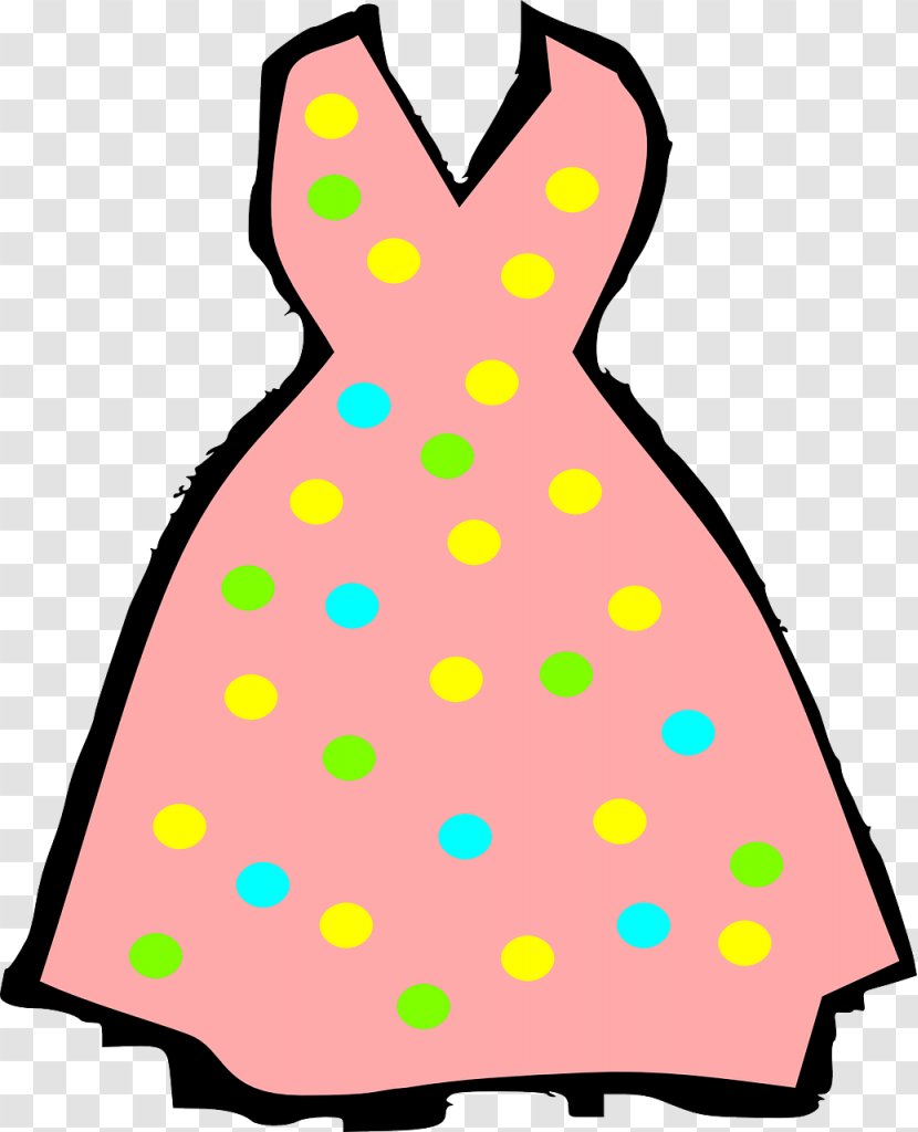 Sundress Clothing Clip Art - Polka Dot Transparent PNG