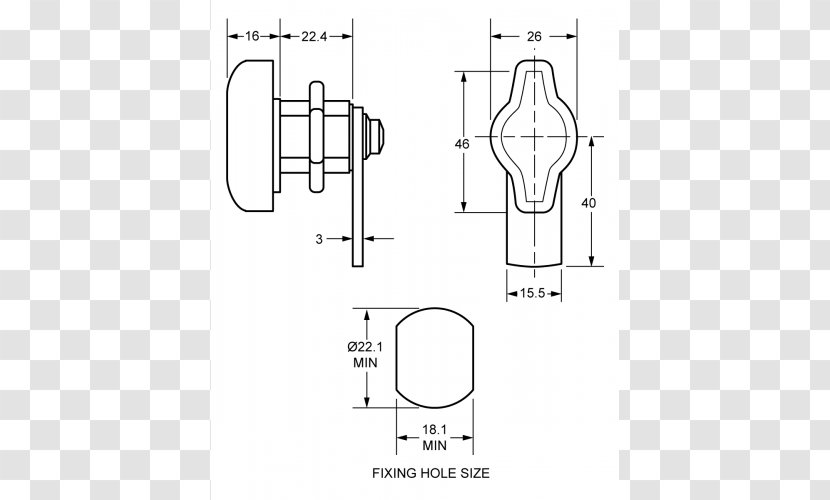 Lock Drawer Length Cam Armoires & Wardrobes - Hardware Accessory - 500 Euro Transparent PNG