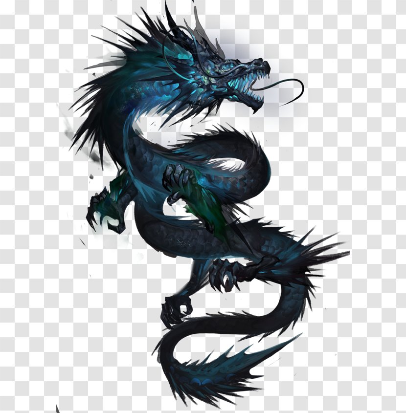 Tattoo Chinese Dragon Japanese Drawing - Mythical Creature - Handsome Transparent PNG
