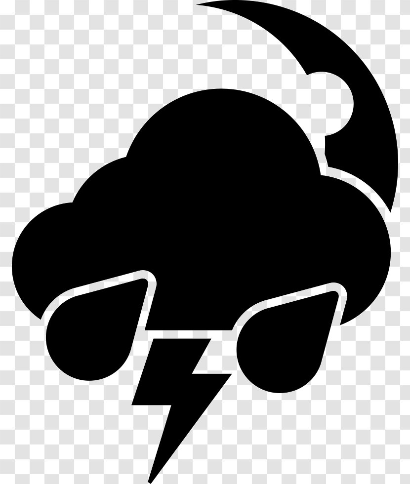 Thunderstorm Weather Snow - Monochrome - Storm Transparent PNG