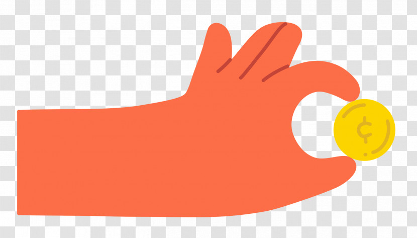 Hand Pinching Coin Transparent PNG