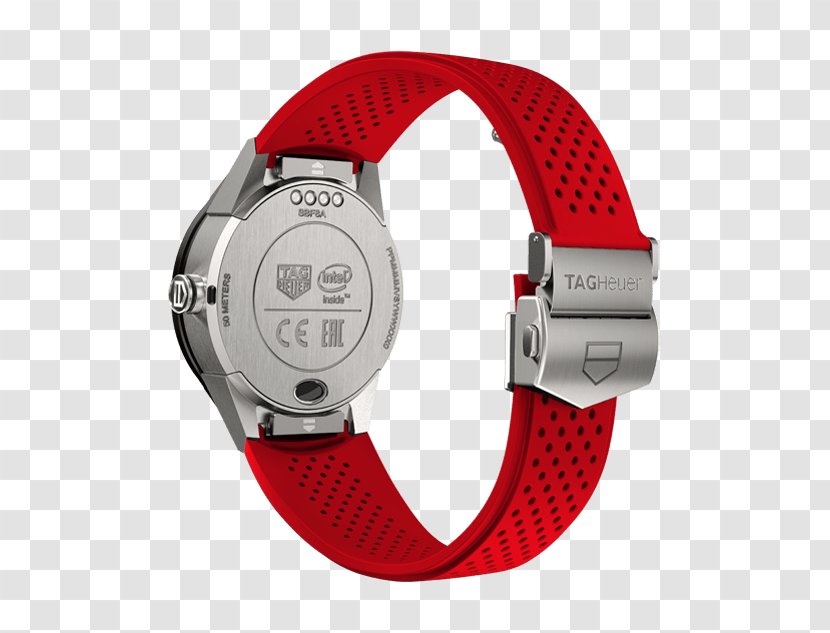 TAG Heuer Connected Modular Smartwatch - Strap - Apparel Red And Black Transparent PNG
