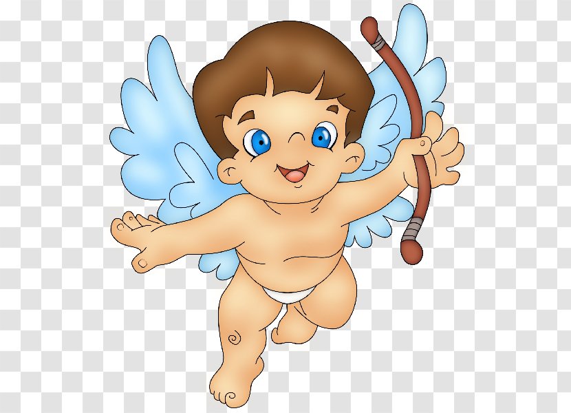 Cupid Valentine's Day Infant Clip Art - Cartoon - Baby Angel Transparent PNG