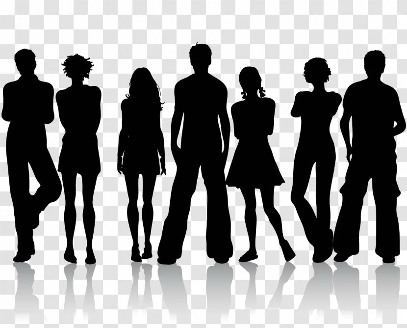 Silhouette Royalty-free Clip Art - Standing Transparent PNG