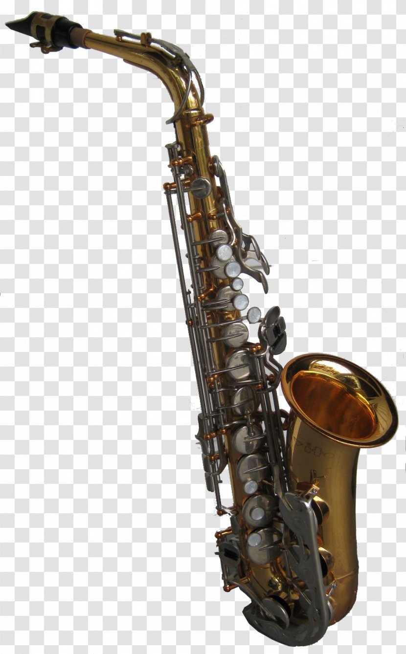 Baritone Saxophone Musical Instruments Brass Woodwind Instrument - Flower Transparent PNG