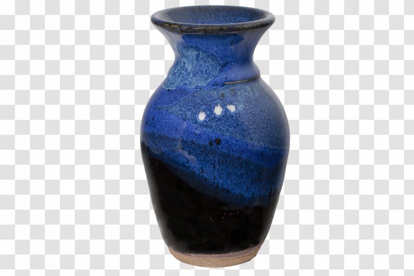Vase Pottery Ceramic Glaze Cobalt Blue - Prairie Fire Transparent PNG