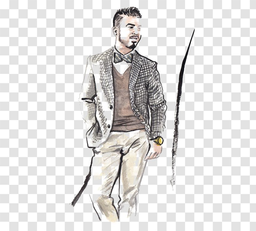 Fashion Man Illustration - Male - Stylish Transparent PNG
