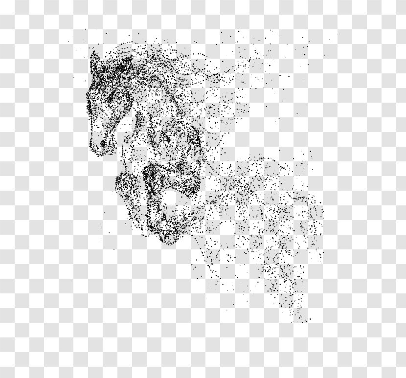Horse Download - Point - Abstract Creative Dynamic Particle Image Transparent PNG