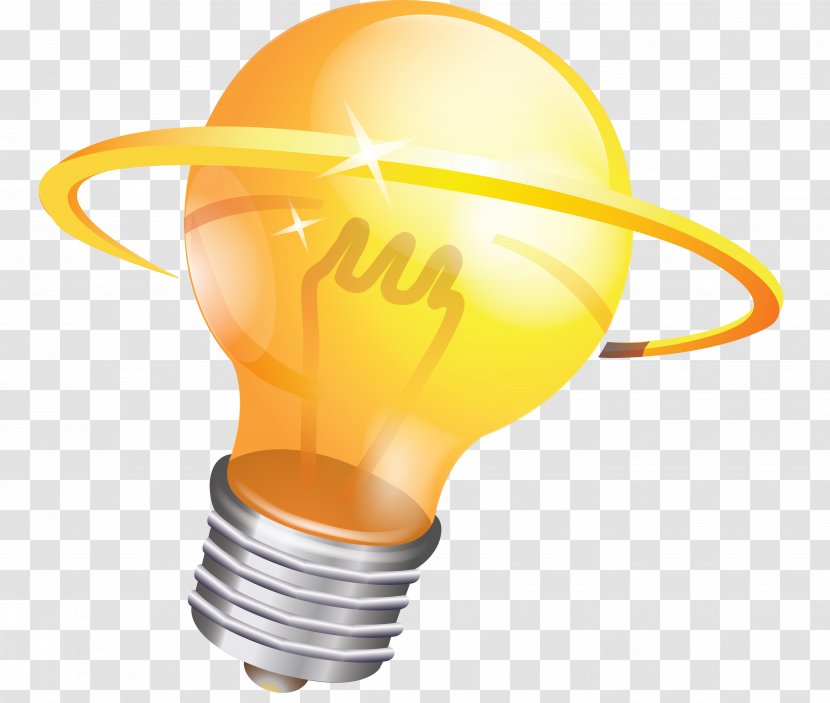 Incandescent Light Bulb Business Lighting Clip Art - Yellow Transparent PNG
