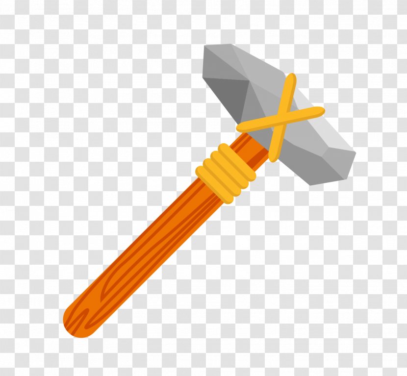 Euclidean Vector Hammer - Cartoon - Stone Ax Material Transparent PNG