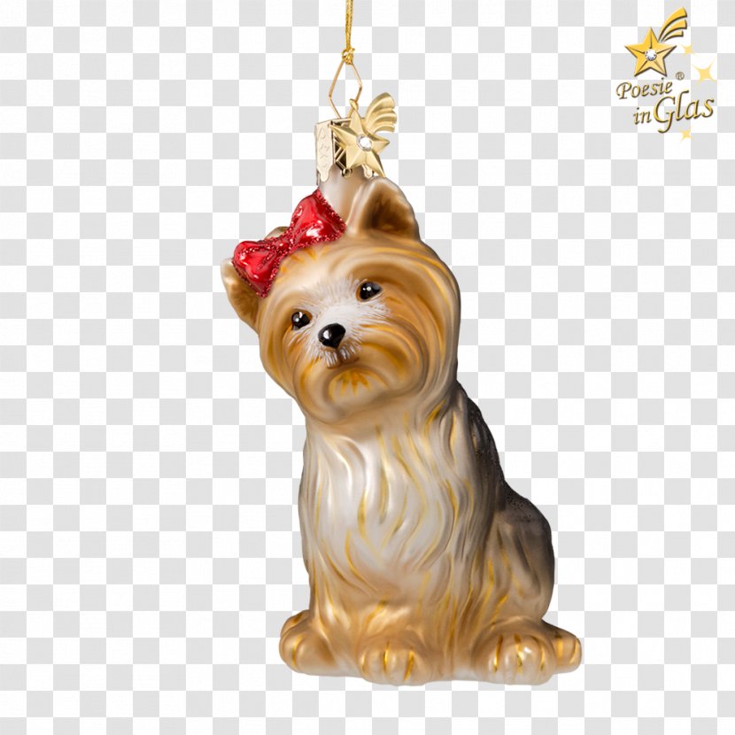 Yorkshire Terrier Cairn Christmas Ornament Rothenburg Ob Der Tauber Glass Transparent PNG