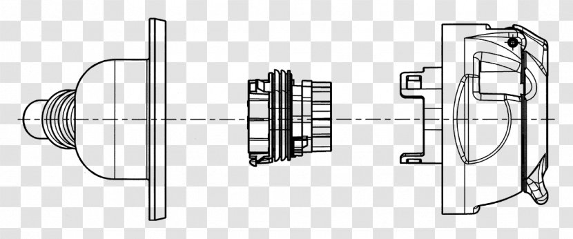Door Handle Line Angle - Technology - Technical Drawing Transparent PNG