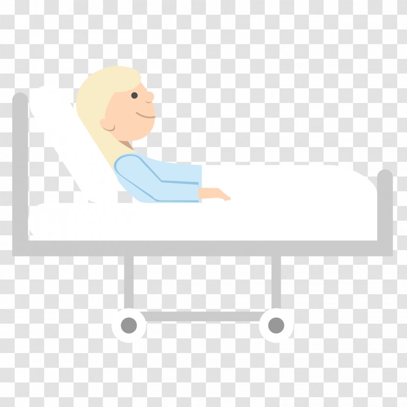 Flat Design Clip Art Product - Area - Hospital Bed Transparent PNG
