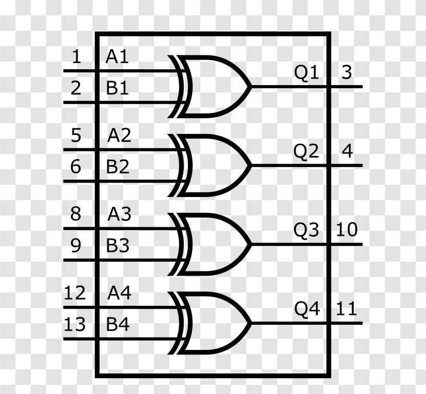 Datasheet CMOS Electronics Integrated Circuits & Chips Pinout - Cartoon - Functional Transparent PNG