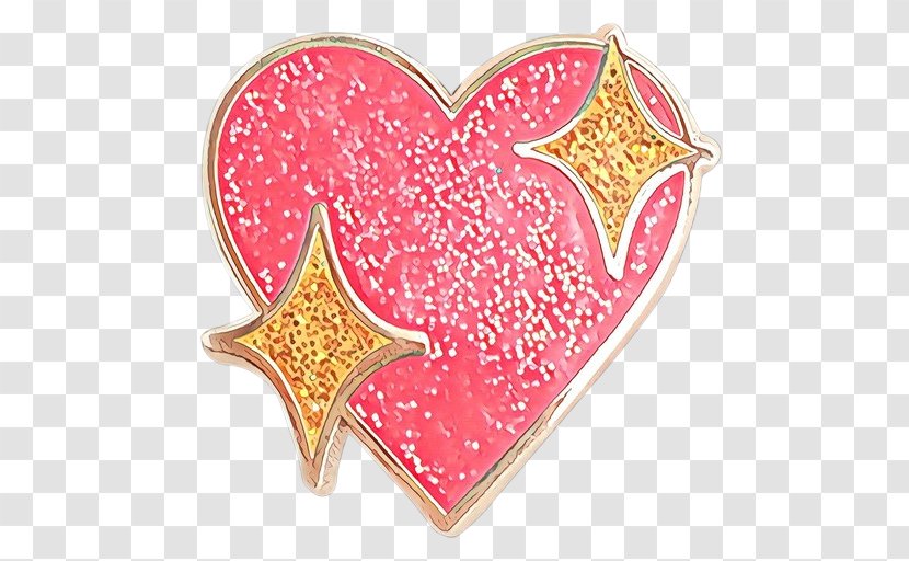 Pink Heart Fashion Accessory Jewellery - Glitter - Love Pendant Transparent PNG