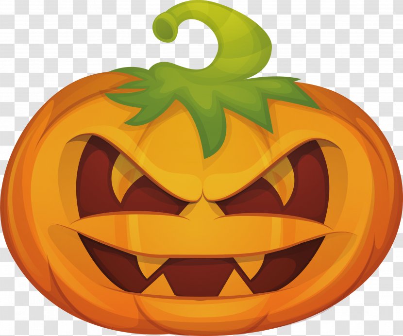 Jack-o'-lantern Calabaza Halloween Clip Art - Fruit - Pumpkin Face Transparent PNG