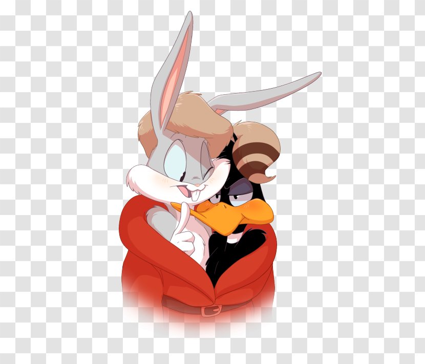Daffy Duck Bugs Bunny Cartoon Looney Tunes Drawing - Comedian - Kissing Candice Transparent PNG
