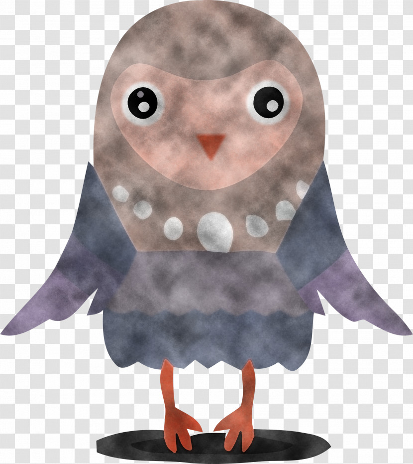 Owl Cartoon Bird Animation Bird Of Prey Transparent PNG