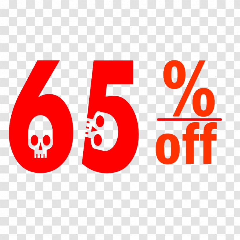 Halloween 65% Discount Tag. - Trademark - Symbol Transparent PNG