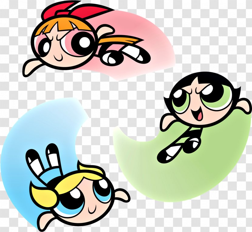 Bubbles Powerpuff Girls - Cartoon Network - Sticker Emoticon Transparent PNG