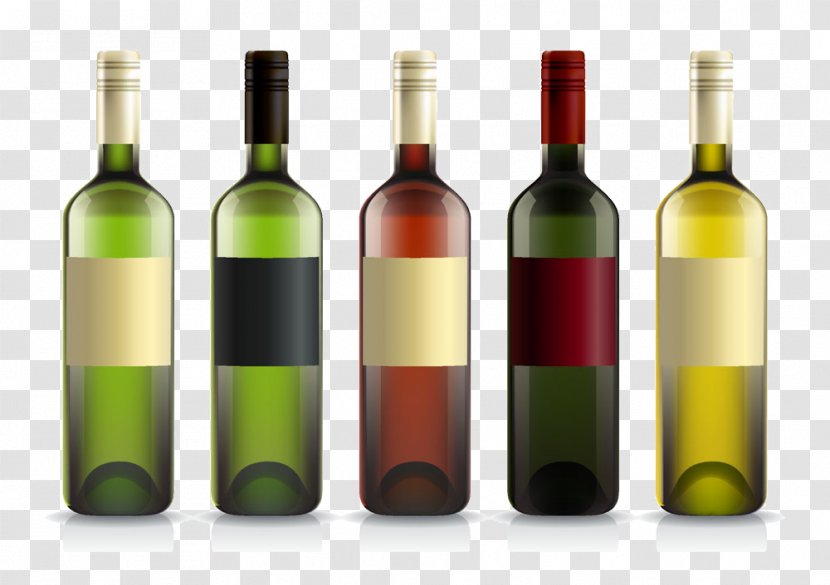 Wine Distilled Beverage Champagne Bottle Rosxe9 - Alcoholic Drink - Different Bottles Picture Transparent PNG