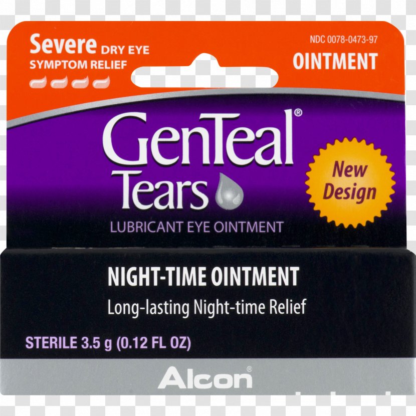 GenTeal PM Lubricant Eye Ointment Topical Medication Severe Dry Relief Tears Moderate Liquid Drops & Lubricants - Personal Care Transparent PNG