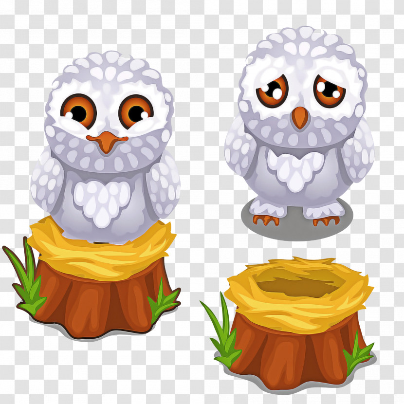Owl Snowy Owl Cartoon Bird Bird Of Prey Transparent PNG
