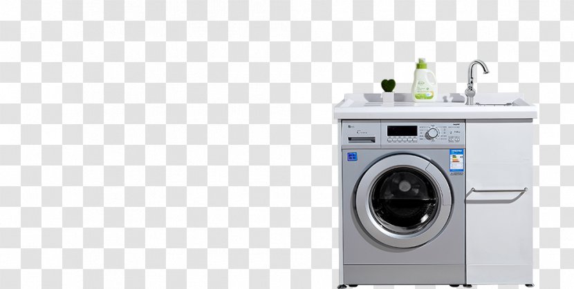 Washing Machine Clothes Dryer Laundry Bathroom - Kitchen - Household Machines Transparent PNG