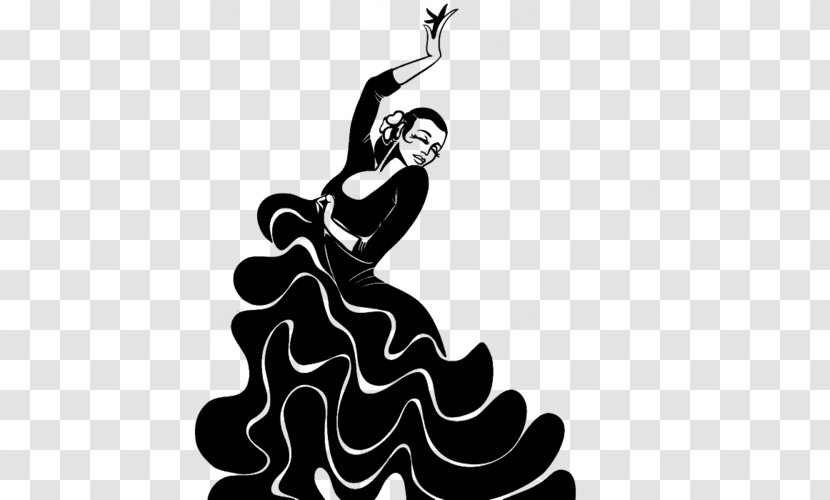 Flamenco Dancer Drawing Dance Party - Silhouette Transparent PNG