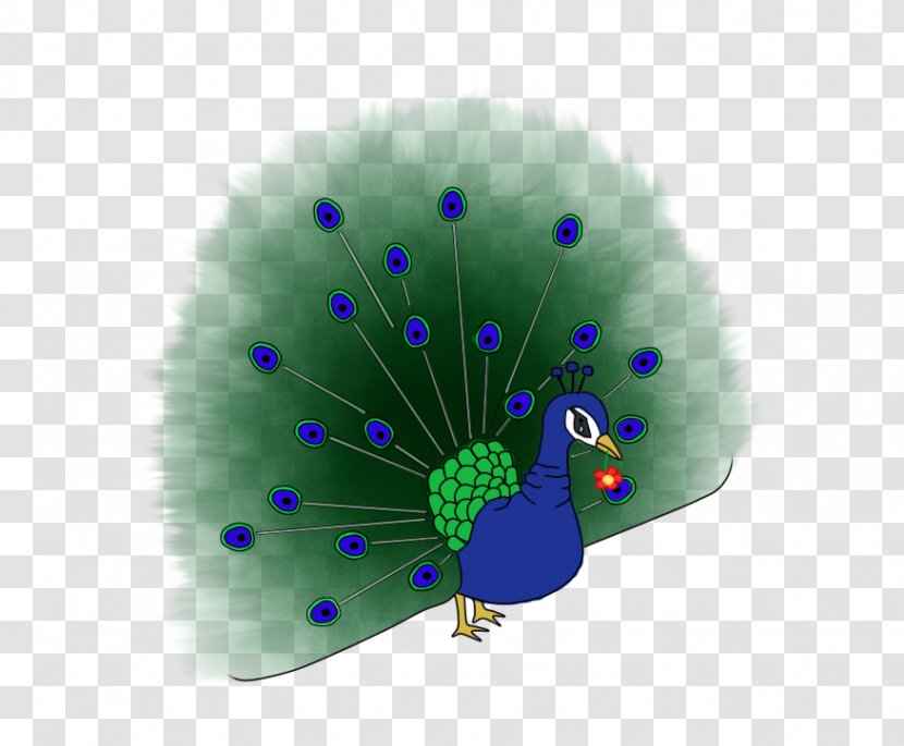 Overweight Feather Peafowl - Cartoon - Peacock Transparent PNG