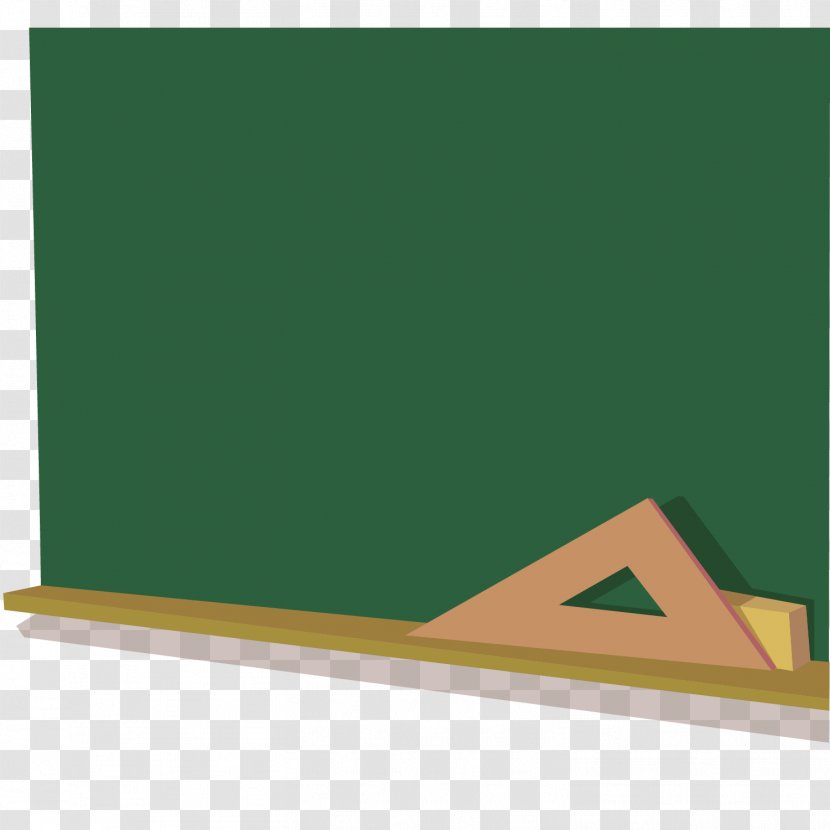 Blackboard Computer File - Green - Cartoon Vector Ruler Transparent PNG
