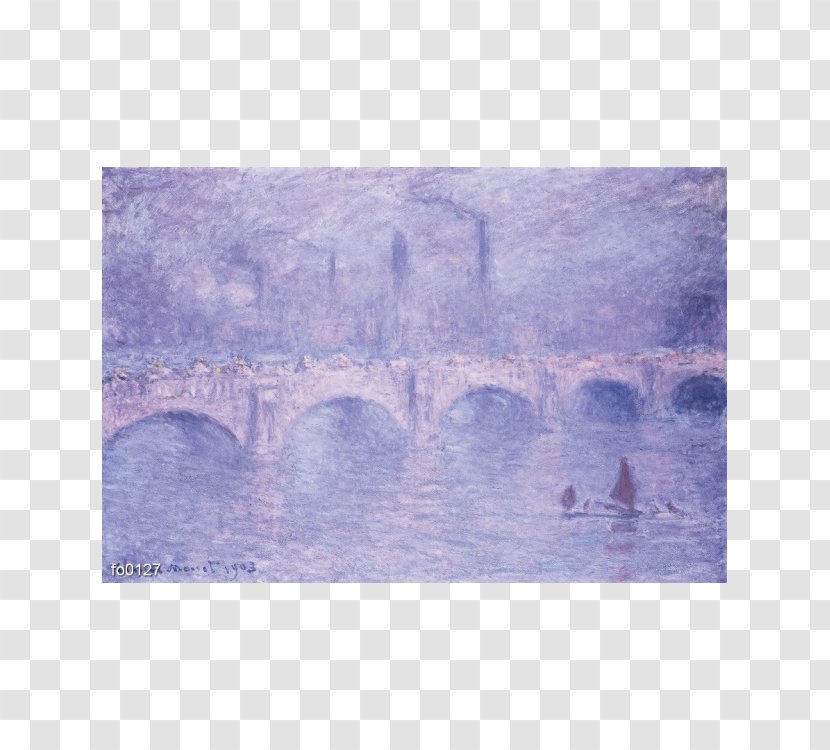 Watercolor Painting Art Waterloo Bridge Printing Transparent PNG