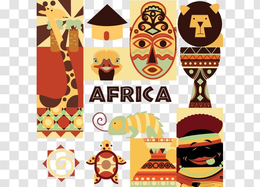 Africa Symbol - Vector Design Elements Transparent PNG