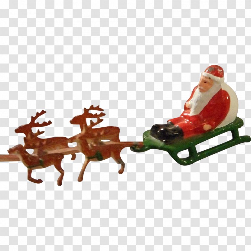 Santa Claus's Reindeer Sled Christmas Day - Character Transparent PNG