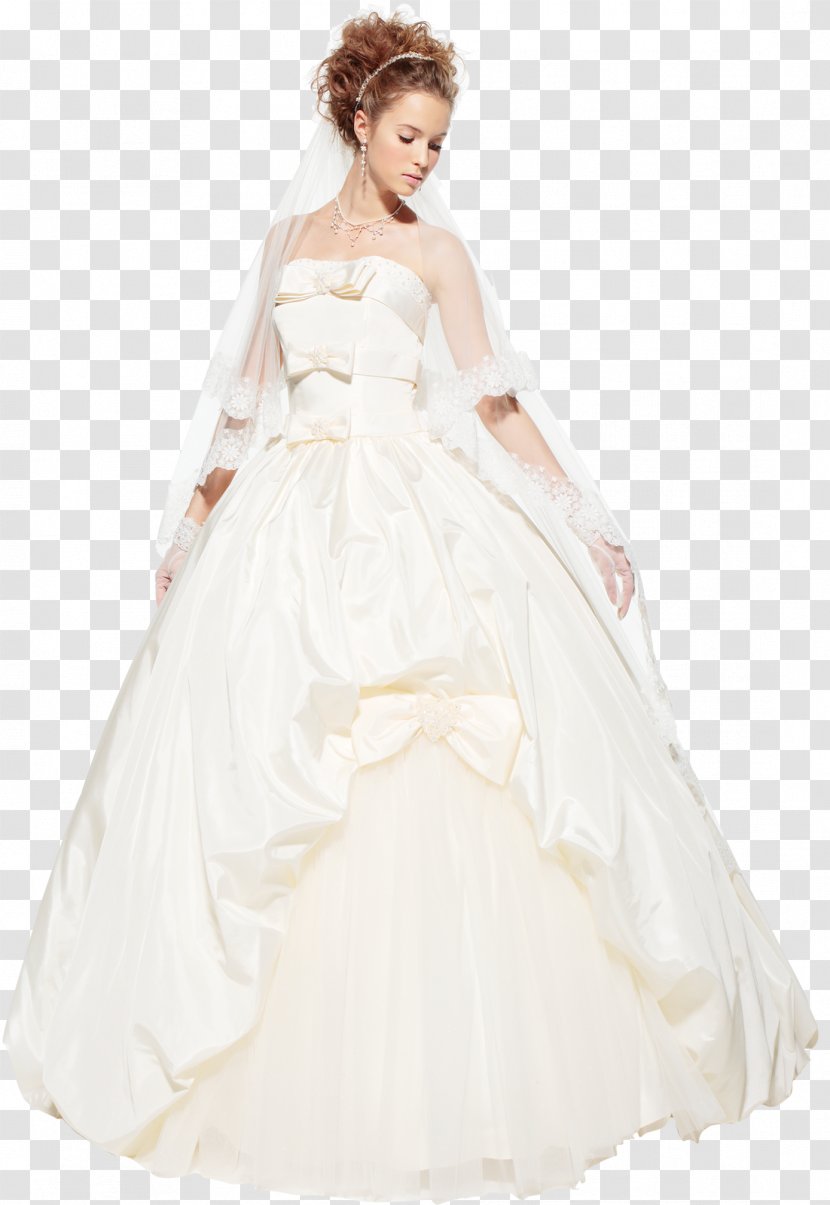 Wedding Dress Bride White - Watercolor Transparent PNG