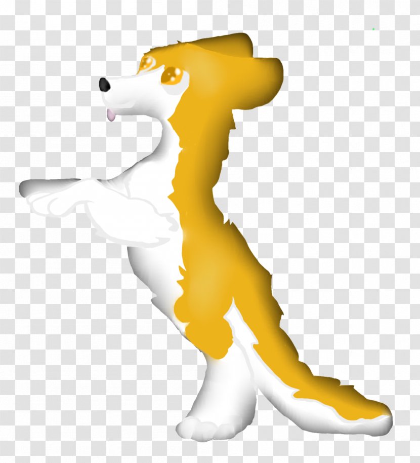 Canidae Dog Cartoon Mascot Font - Yellow Transparent PNG