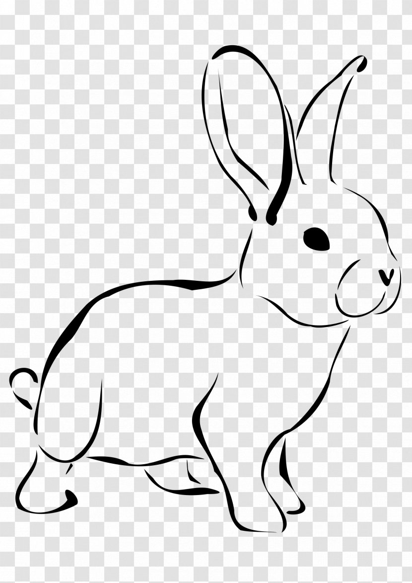 Easter Bunny White Rabbit Hare Clip Art - Vertebrate - Rabit Transparent PNG