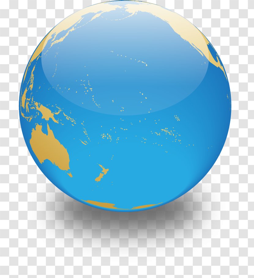 Earth Blue - Globe - Vector Transparent PNG