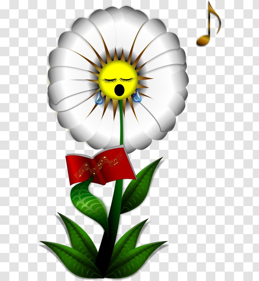 Flower Common Daisy Singing Clip Art - Heart - Free Images Transparent PNG
