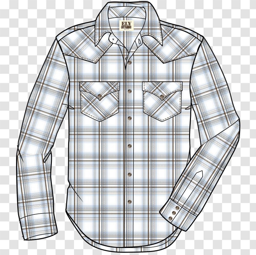 Dress Shirt Tartan Collar Simplicity Pattern - Shirtdress Transparent PNG