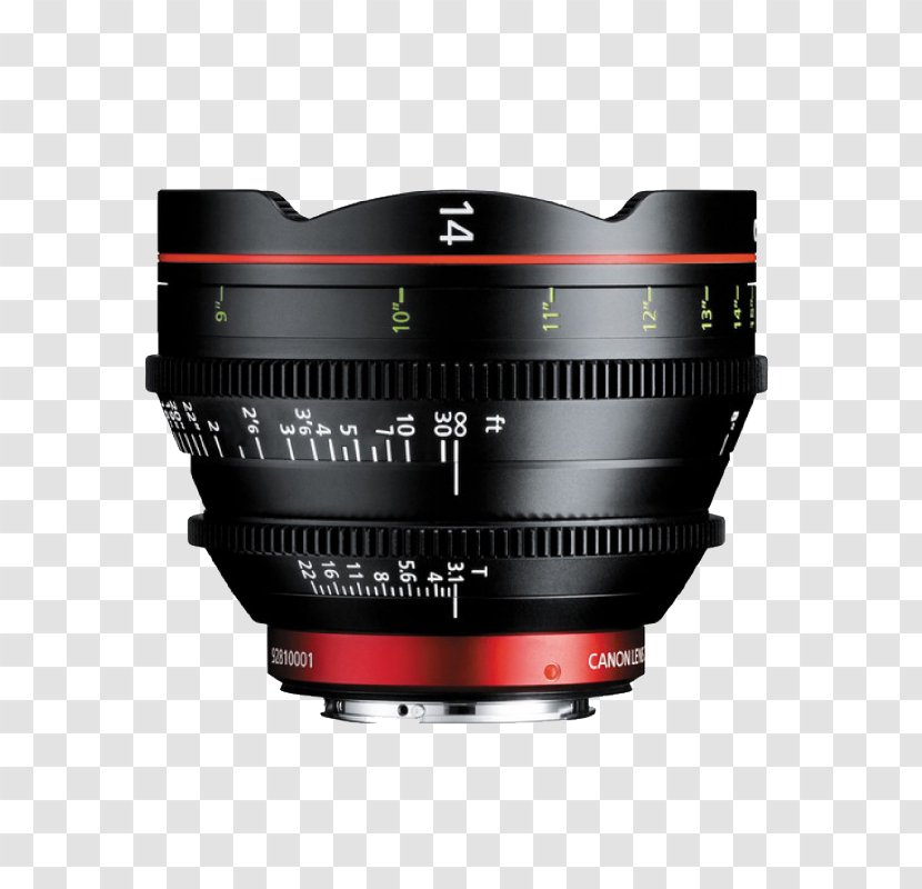 Canon EF Lens Mount 14mm Prime Camera Cinema EOS - Teleconverter Transparent PNG
