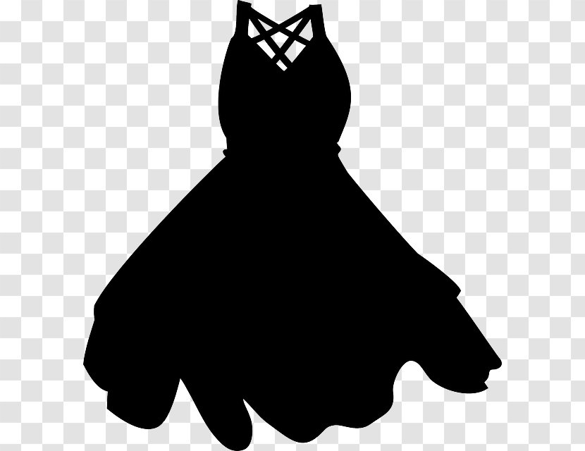 Little Black Dress Clothing Clip Art - Small To Medium Sized Cats - Woman Style Logo Design Transparent PNG