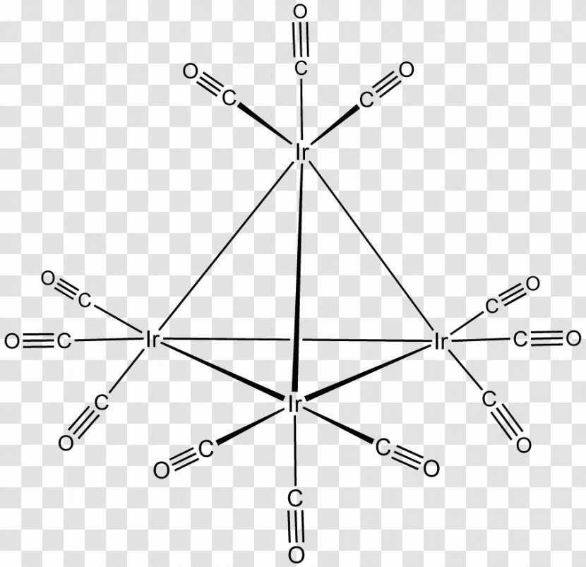 Structure Tetrairidium Dodecacarbonyl Tetracobalt Metal Carbonyl Triiron - Silhouette - Watercolor Transparent PNG