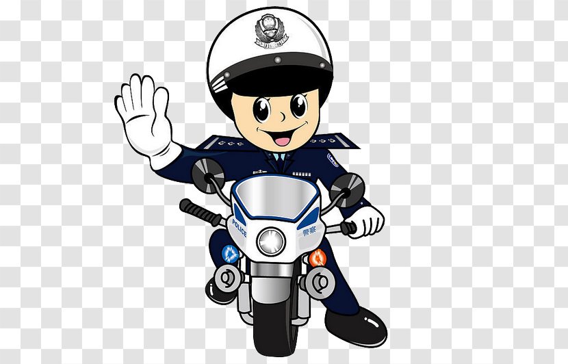 Police Officer Traffic - Motorcycle Transparent PNG