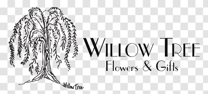 Willow Tree Flowers & Gifts Black Logo Graphics - Heart - Bonsai Circle Transparent PNG