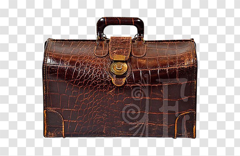 Briefcase Alligator Crocodile Leather Handbag Transparent PNG
