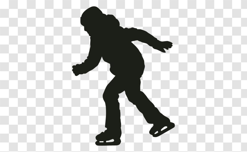 Silhouette Ice Skating Figure Roller Transparent PNG