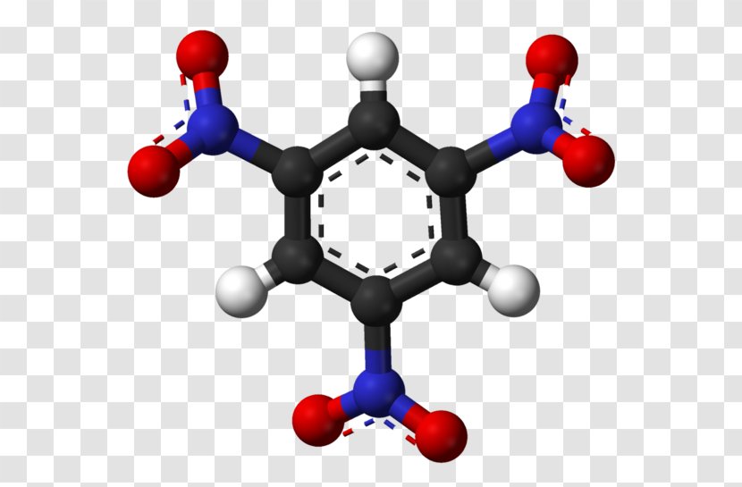 TNT Ball-and-stick Model Explosive Material Molecule Space-filling - Frame Transparent PNG
