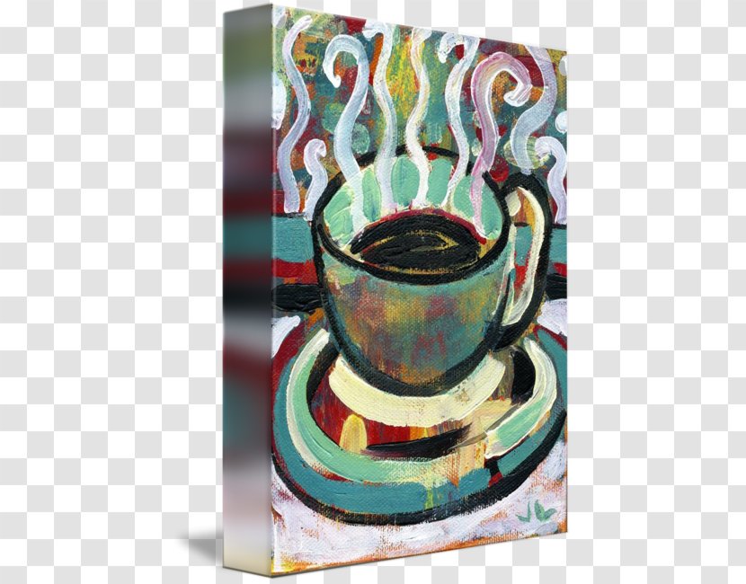 Coffee Cup Still Life Ceramic Gallery Wrap - Tableware - In Kind Transparent PNG